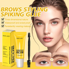 Load image into Gallery viewer, Brows Styling Spiking Glue Waterproof Long Lasting Makeup Colourless Instantly Dry Eyebrow Brows Styling Spiking Glue with Brush