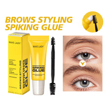 Load image into Gallery viewer, Brows Styling Spiking Glue Waterproof Long Lasting Makeup Colourless Instantly Dry Eyebrow Brows Styling Spiking Glue with Brush