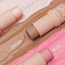 Load image into Gallery viewer, 3pcs/set Contour Sticks Highlighter Stick Blush Stick Cream Contour Including Contour Brush Creates Facial Contours Makeup Cosmetic