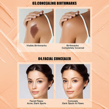 Load image into Gallery viewer, 2-in-1 Concealer Foundation Stick Covers Dark Circles Waterproof Sweat-Resistant Facial Makeup Cosmetic Eraser Concealer Stick