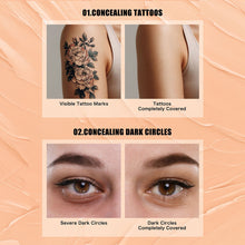 Load image into Gallery viewer, 2-in-1 Concealer Foundation Stick Covers Dark Circles Waterproof Sweat-Resistant Facial Makeup Cosmetic Eraser Concealer Stick