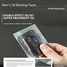 Load image into Gallery viewer, 100 Sheets Face Oil Absorbing Paper Summer Oil Control Wipes For Men Absorbing Sheet Oily Paper Face Cleansing Face Oil Blotting