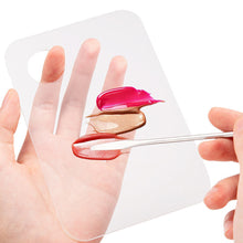 Load image into Gallery viewer, Acrylic Foundation Mixing Palette Makeup Color Mixing Tray for Liquid Foundation Lipstick Concealer Nail Art Polish Blending Board Easy-Clean Cosmetic Palette