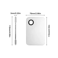 Load image into Gallery viewer, Stainless Steel Makeup Mixing Palette Foundation Spatula Makeup MixingTray Nail Art Palet Beauty Tools