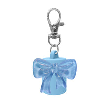 Load image into Gallery viewer, Bowknot Silicone Keychain Cap Portable Durable Holder Keychain Compatible For Lipgloss Storage And Balm Cap