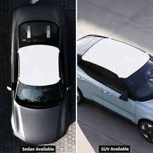 Load image into Gallery viewer, Thickened Car Roof Sunshade Sunroof Snow Cover Anti-Freeze Frost Protector for Panoramic Glass Winter Windshield Guard for Ice & Snow Straps