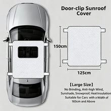 Load image into Gallery viewer, Thickened Car Roof Sunshade Sunroof Snow Cover Anti-Freeze Frost Protector for Panoramic Glass Winter Windshield Guard for Ice & Snow Straps