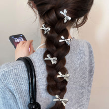 Load image into Gallery viewer, 1/2/4Pcs Elegant Cute Golden Silver Bow Hairpins Mini Fashion Hair Clip Women Daily Hair Decor Ornaments