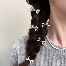 Load image into Gallery viewer, 1/2/4Pcs Elegant Cute Golden Silver Bow Hairpins Mini Fashion Hair Clip Women Daily Hair Decor Ornaments