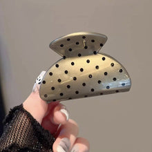Load image into Gallery viewer, French Style Polka Dot Mini Fan Shaped Hair Clip Cute Daily Decorative Hair Claw Fashion Women Hair Accessories
