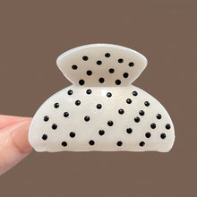 Load image into Gallery viewer, French Style Polka Dot Mini Fan Shaped Hair Clip Cute Daily Decorative Hair Claw Fashion Women Hair Accessories