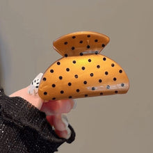Load image into Gallery viewer, French Style Polka Dot Mini Fan Shaped Hair Clip Cute Daily Decorative Hair Claw Fashion Women Hair Accessories