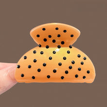 Load image into Gallery viewer, French Style Polka Dot Mini Fan Shaped Hair Clip Cute Daily Decorative Hair Claw Fashion Women Hair Accessories