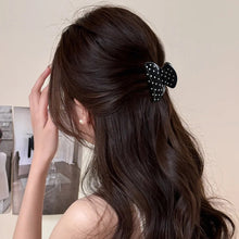 Load image into Gallery viewer, French Style Polka Dot Mini Fan Shaped Hair Clip Cute Daily Decorative Hair Claw Fashion Women Hair Accessories