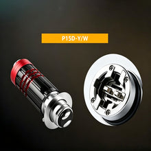 Load image into Gallery viewer, BA20D H4 P15D Motorcycle LED Driving Light High Power Scooter Spot Light with Yellow/White Lens Waterproof Fog Lamp