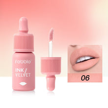 Load image into Gallery viewer, 6 Colors of Long-Lasting Velvet Liquid Lipstick with Matte Texture Waterproof Non-Stick Cup Professional Lip Makeup Products