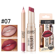 Load image into Gallery viewer, 2Pcs Lip Liner & Matte Lipstick Set Long Lasting Waterproof Non-Stick Cup Makeup Kit