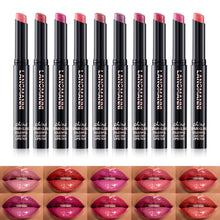 Load image into Gallery viewer, 10 Colors Pearl Lipstick Shimmer Metallic Finish, Slanted Tip Twist-Up Lip Crayon Long Lasting Moisturizing Lip Makeup