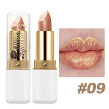 Load image into Gallery viewer, Pearl Glitter Lipstick Waterproof Long-Lasting Pearlescent Highly Pigmented Lip Tint Sparkling Lip Gloss