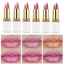 Load image into Gallery viewer, Pearl Glitter Lipstick Waterproof Long-Lasting Pearlescent Highly Pigmented Lip Tint Sparkling Lip Gloss