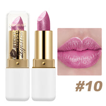 Load image into Gallery viewer, Pearl Glitter Lipstick Waterproof Long-Lasting Pearlescent Highly Pigmented Lip Tint Sparkling Lip Gloss