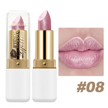 Load image into Gallery viewer, Pearl Glitter Lipstick Waterproof Long-Lasting Pearlescent Highly Pigmented Lip Tint Sparkling Lip Gloss