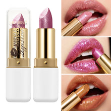 Load image into Gallery viewer, Pearl Glitter Lipstick Waterproof Long-Lasting Pearlescent Highly Pigmented Lip Tint Sparkling Lip Gloss