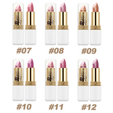 Load image into Gallery viewer, Pearl Glitter Lipstick Waterproof Long-Lasting Pearlescent Highly Pigmented Lip Tint Sparkling Lip Gloss