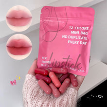 Load image into Gallery viewer, 12-Color Capsule Matte Lipstick Set Lip Balm Long-Lasting & Non-Fading Perfect Gift for Women Ideal for Makeup Festival