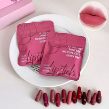Load image into Gallery viewer, 12-Color Capsule Matte Lipstick Set Lip Balm Long-Lasting & Non-Fading Perfect Gift for Women Ideal for Makeup Festival