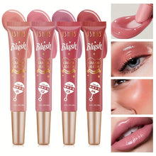 Load image into Gallery viewer, 4 Colors Liquid Blush & Eyeshadow 2-in-1 Lip Cheek Tint Shimmer Multi-Use Face Makeup Buildable Long Lasting Waterproof Pigment for Women