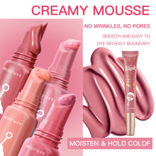 Load image into Gallery viewer, 4 Colors Liquid Blush & Eyeshadow 2-in-1 Lip Cheek Tint Shimmer Multi-Use Face Makeup Buildable Long Lasting Waterproof Pigment for Women