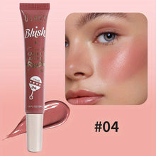 Load image into Gallery viewer, 4 Colors Liquid Blush & Eyeshadow 2-in-1 Lip Cheek Tint Shimmer Multi-Use Face Makeup Buildable Long Lasting Waterproof Pigment for Women