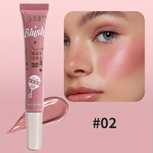 Load image into Gallery viewer, 4 Colors Liquid Blush & Eyeshadow 2-in-1 Lip Cheek Tint Shimmer Multi-Use Face Makeup Buildable Long Lasting Waterproof Pigment for Women