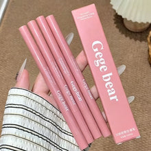 Load image into Gallery viewer, 2 in1 Double Ended Lying Silkworm Pencil Highlighter Nude Lower Eyelid Contour Aegyo-sal Eyeliner Makeup Stick with Detail Brush