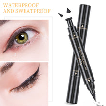 Load image into Gallery viewer, Black Wings Stamp Liquid Eyeliner Easy Cat Eye Template Makeup Tool Wing Long Lasting Waterproof Anti-sweat Eyeliner Stamp