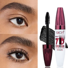 Load image into Gallery viewer, 7D Fiber Mascara Waterproof Long Lengthening Volumizing Curling Black Liquid Lash Builder False Lash Extension Effect