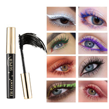 Load image into Gallery viewer, 12 Colors Colored Mascara Volumizing Curling Waterproof Rainbow Eye Makeup Purple Blue Pink Green Red Long Lasting Non Flaking Lash Builder