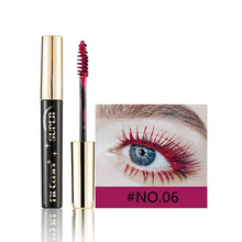 Load image into Gallery viewer, 12 Colors Colored Mascara Volumizing Curling Waterproof Rainbow Eye Makeup Purple Blue Pink Green Red Long Lasting Non Flaking Lash Builder