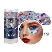 Load image into Gallery viewer, Multi-Use Body Glitter Gel Face Lip Eye Shimmer Holographic Iridescent Sparkle Pigment Shiny for Festival Rave Stage Halloween Makeup