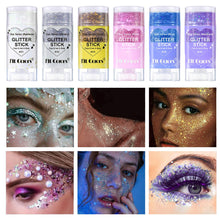 Load image into Gallery viewer, Multi-Use Body Glitter Gel Face Lip Eye Shimmer Holographic Iridescent Sparkle Pigment Shiny for Festival Rave Stage Halloween Makeup