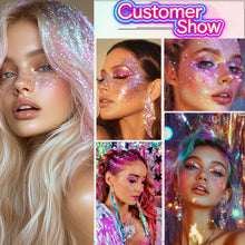 Load image into Gallery viewer, Body Glitter Gel Face Body Lip Eyeshadow Multicolor Makeup For Party Nail Hair Art Sparkling Sequins Festival Makeup