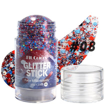 Load image into Gallery viewer, Body Glitter Gel Face Body Lip Eyeshadow Multicolor Makeup For Party Nail Hair Art Sparkling Sequins Festival Makeup