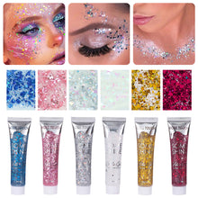 Load image into Gallery viewer, Multifunctional High Shine Body Face Glitter Gel Waterproof For Party Nail Hair Art Sparkling Sequins Festival Makeup