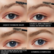 Load image into Gallery viewer, Waterproof Fiber Eyebrow Gel Long Lasting 3D Natural Tint Mascara Anti-Smudge Brow Styling Fixer Makeup Cosmetics