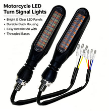 Load image into Gallery viewer, 1pcs 36LED 32LED Motorcycle Turn Signal Light Flowing Amber Indicator White Red Sequential Warning Lamp for Honda Kawasaki Yamaha ATV