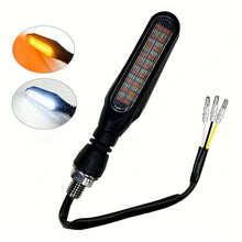 Load image into Gallery viewer, 1pcs 36LED 32LED Motorcycle Turn Signal Light Flowing Amber Indicator White Red Sequential Warning Lamp for Honda Kawasaki Yamaha ATV