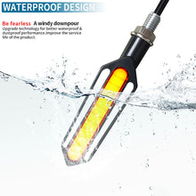 Load image into Gallery viewer, 1pcs 18/24LED Motorcycle Turn Signal Light Flowing Amber Indicator White Red Sequential Warning Lamp for Honda Kawasaki Yamaha ATV