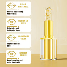 Load image into Gallery viewer, Changing Lipstick Gold Crystal Lipstick Color Changing Long Lasting Moisturizing Glossy Shine Lip Gloss Hydrating Lipstick
