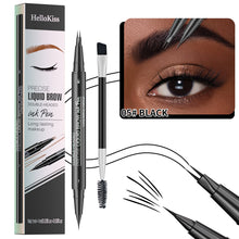 Load image into Gallery viewer, 2 in 1 Waterproof Eyebrow Pen Eyebrow Pencil Waterproof and Sweat-resistant Natural Looking Eye Brows Makeup Cosmetics